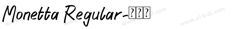 Monetta Regular字体转换